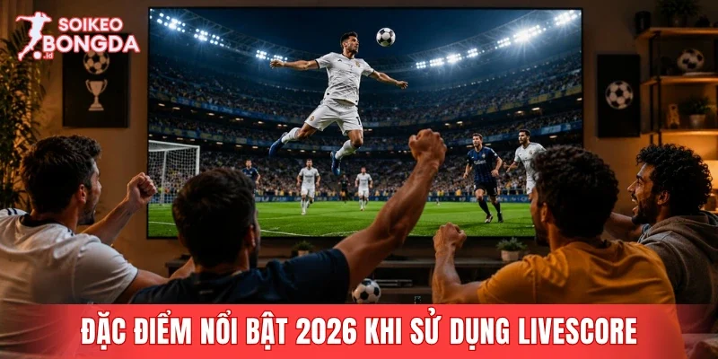 Đặc điểm nổi bật 2026 khi sử dụng livescore